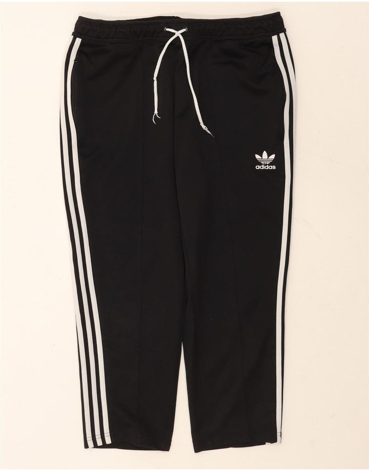 Adidas Mens Capri tréningruha nadrág nagy fekete poliészter