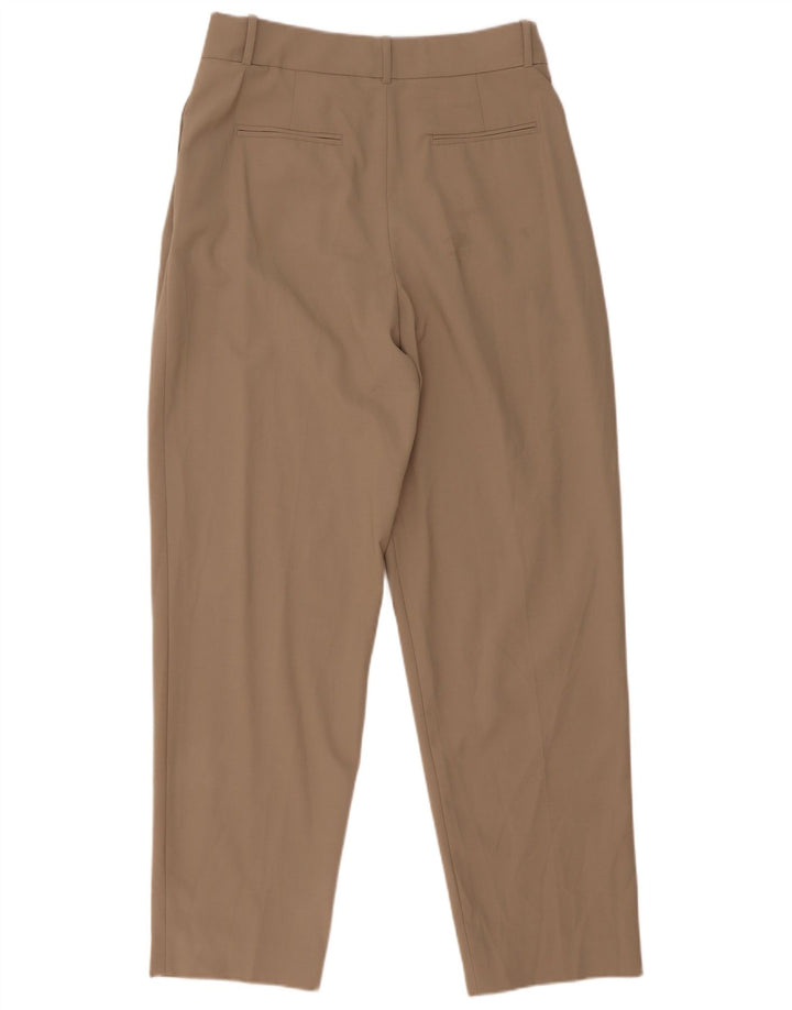 Zara Womens Tapered Suit Trousers Medium W28 L30 Beige Polyester