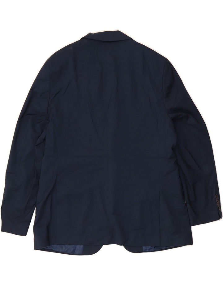 NAUTICA Mens 2 Button Blazer Jacket UK 46 3XL Navy Blue Polyester Vintage Nautica and Second-Hand Nautica from Messina Hembry 