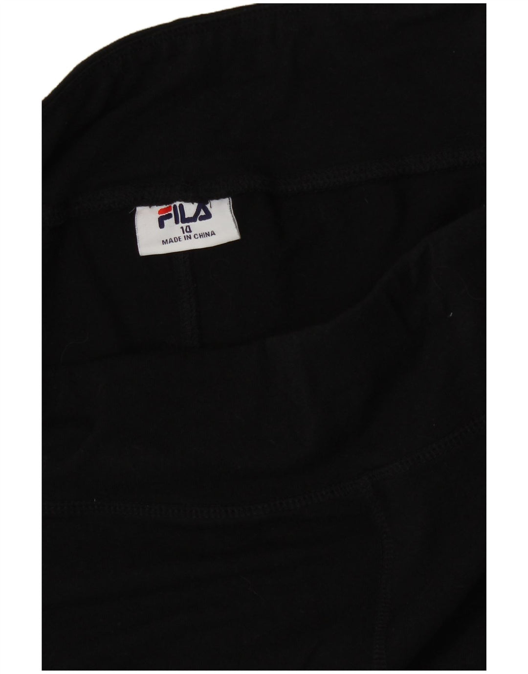 FILA Grafiske Leggings til kvinder UK 14 Medium Sort Bomuld