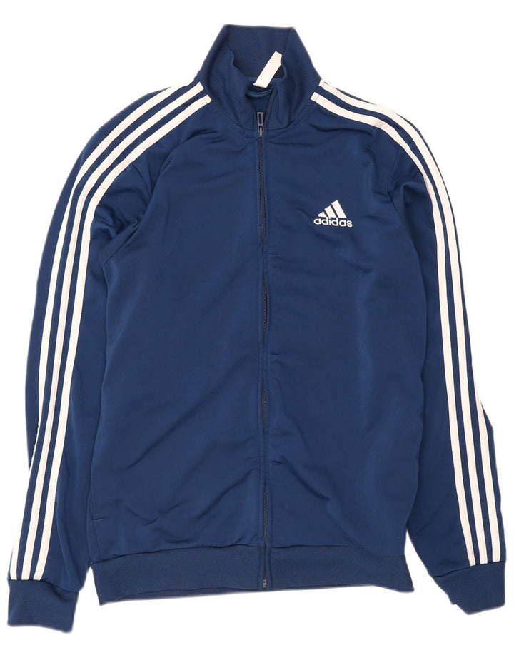 Adidas Veste de survêtement pour homme UK 38/40 Bleu marine moyen Polyester