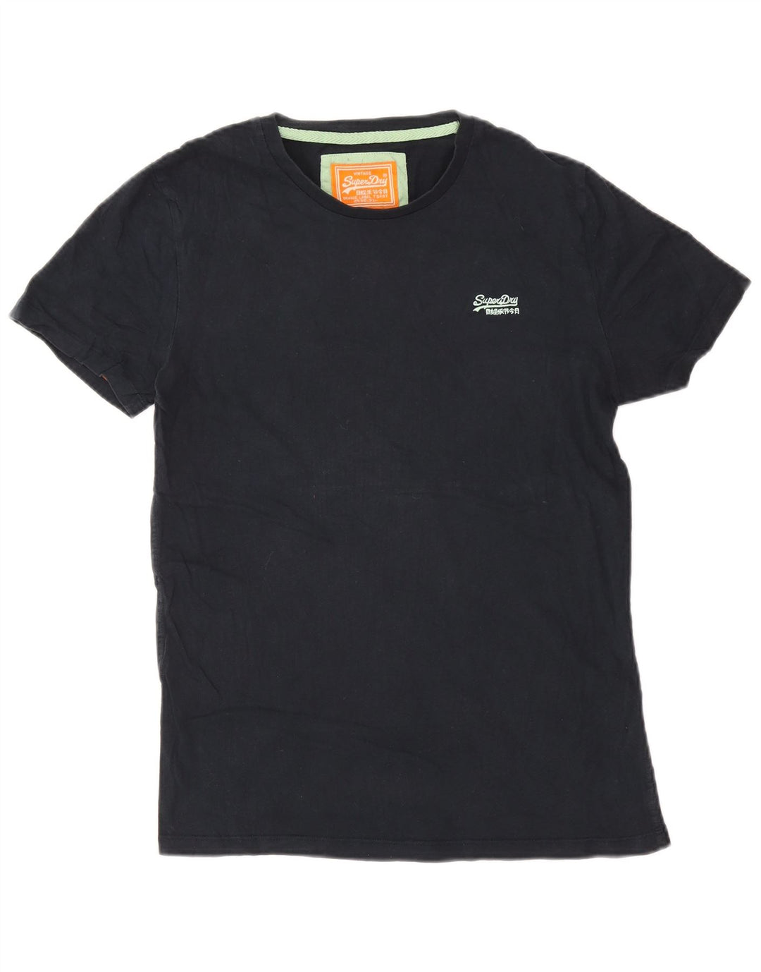 Superdry Herre T-shirt Top Medium Marineblå Bomuld