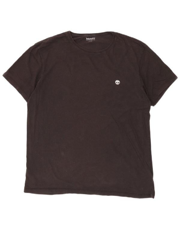 Timberland Hombre Slim Fit Camiseta Top XL Algodón Negro