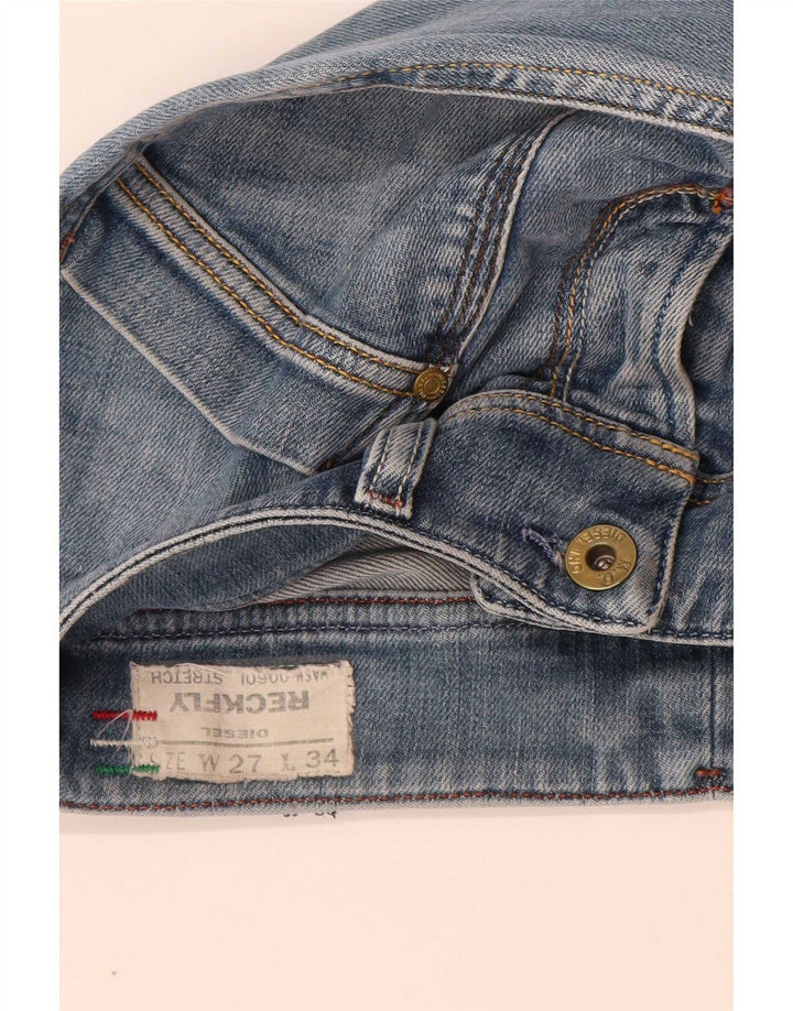 Diesel Womens Reckfly Straight Jeans W27 L32 Blue Cotton