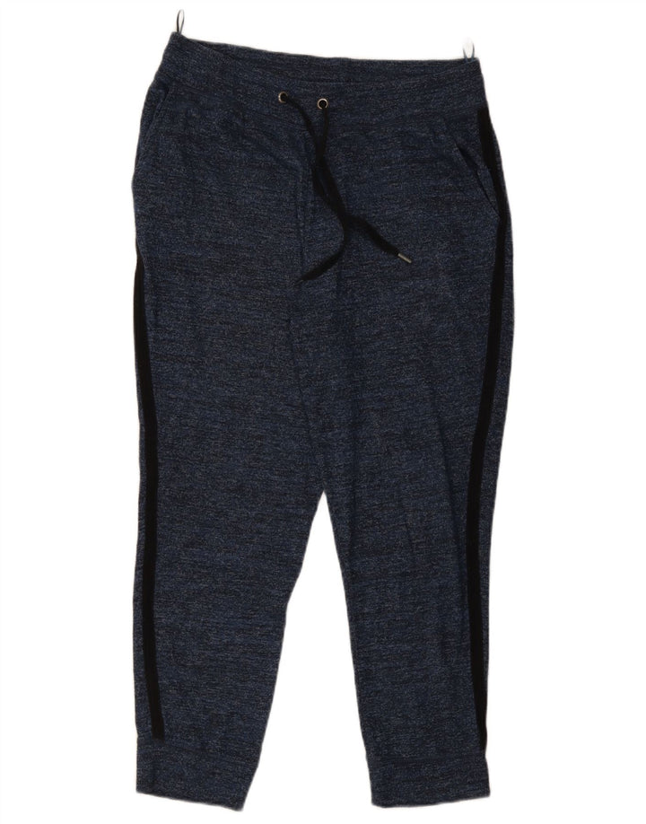 Marks & Spencer Womens Tracksuit Trousers Joggers UK 12 Medium Navy Blue