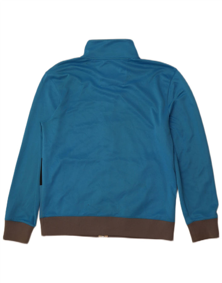 QUIKSILVER Womens Tracksuit Top Jacket UK 16 Large Blue Colourblock