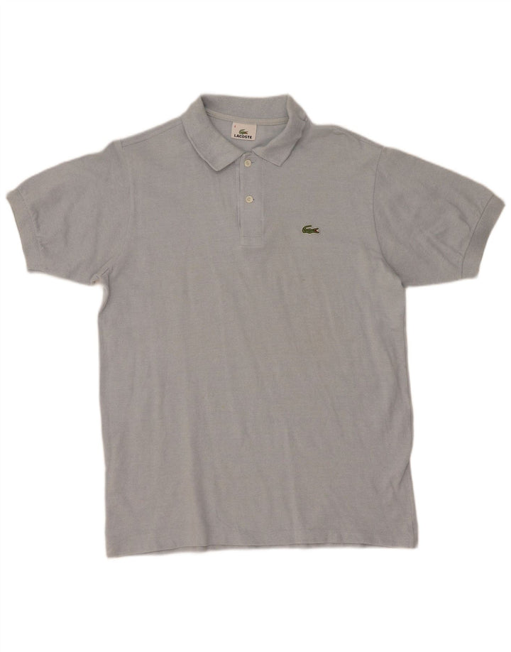 Lacoste Mens Polo Shirt Size 4 Medium Blue Cotton