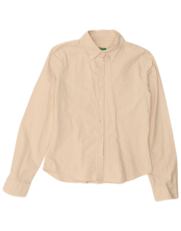 Benetton Womens Shirt UK 12 Medium White