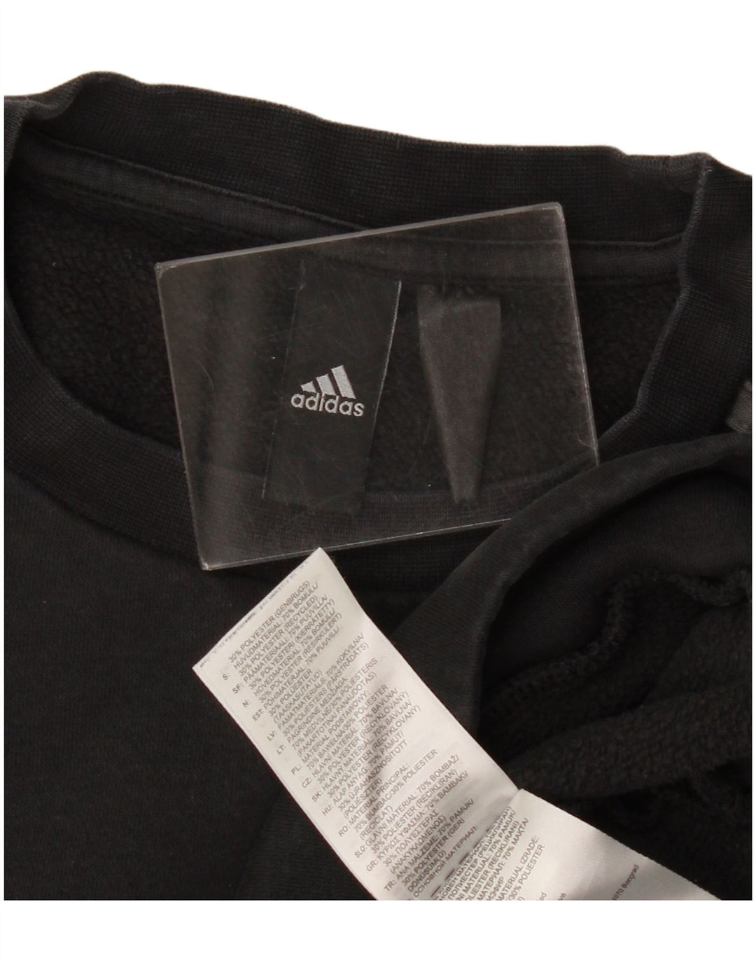 Adidas Herren Sweatshirt Pullover Small Schwarz Baumwolle