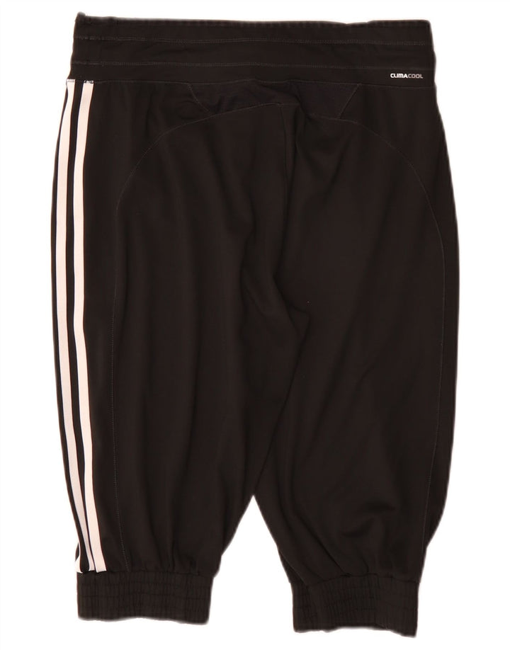 Adidas Womens Bermuda Sport Shorts UK 12 Medium Black Polyester