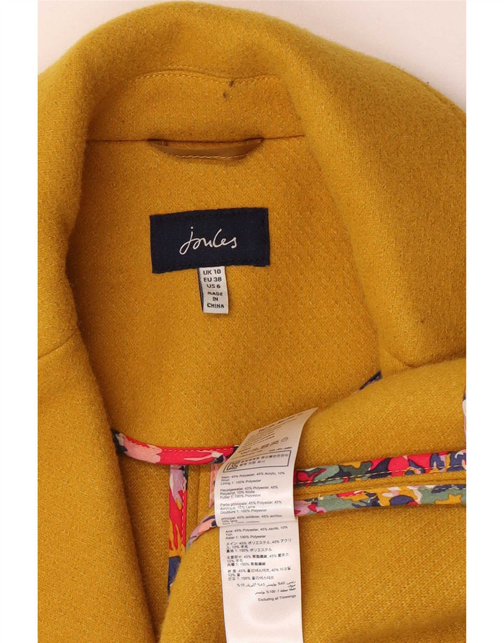 Joules Damenmantel UK 10 Small Gelb Polyester Classic