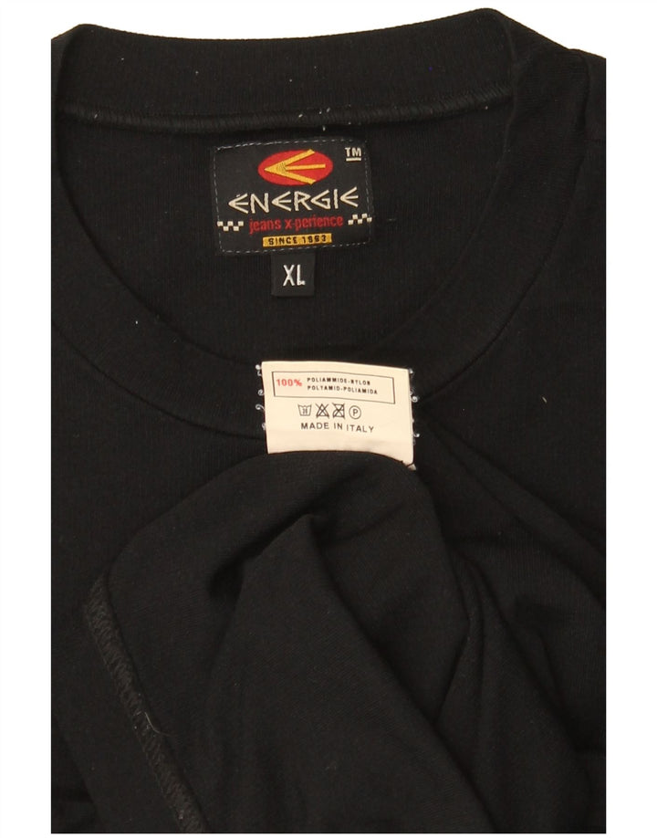 Energie Boys T-Shirt Top 15-16 Years XL Black Polyamide