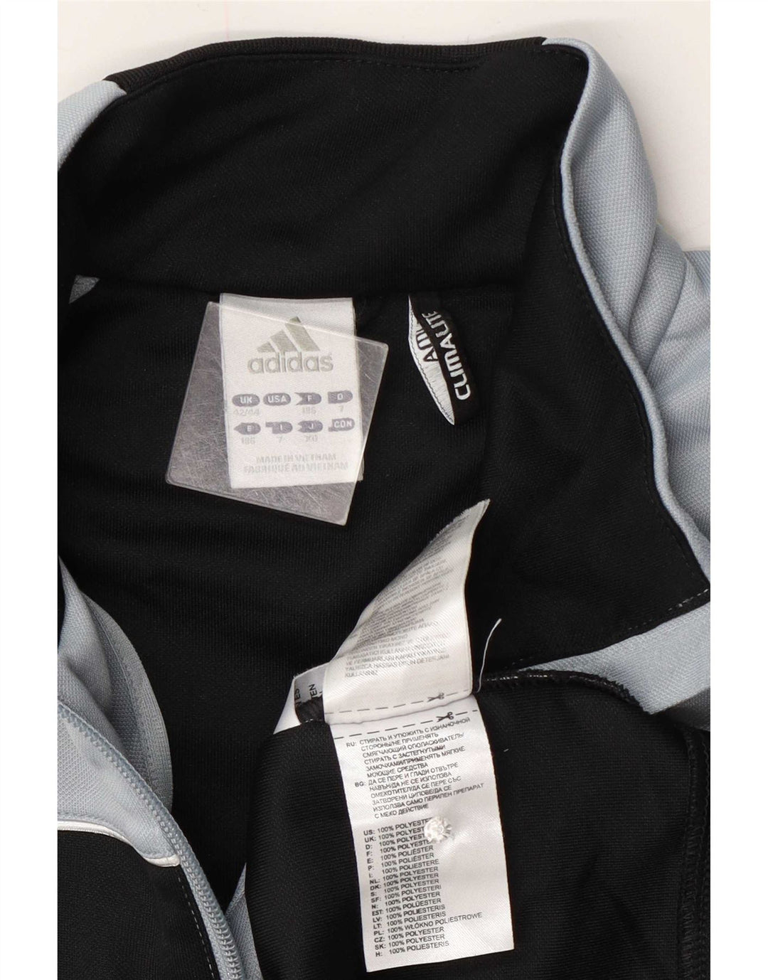Adidas Mens Climalite Pullover Tracksuit Top UK 42/44 Large Black