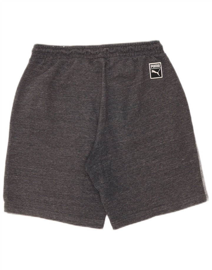 Puma Mens Sport Shorts Small  Grey Colourblock Cotton