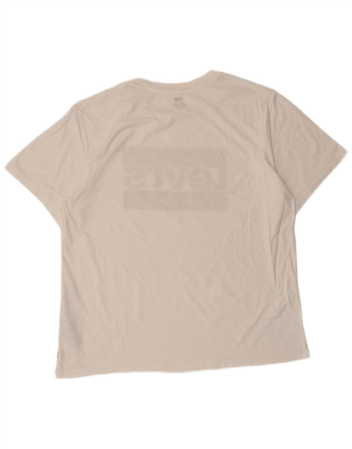 Levi's Mens Graphic T-Shirt Top XL White Cotton