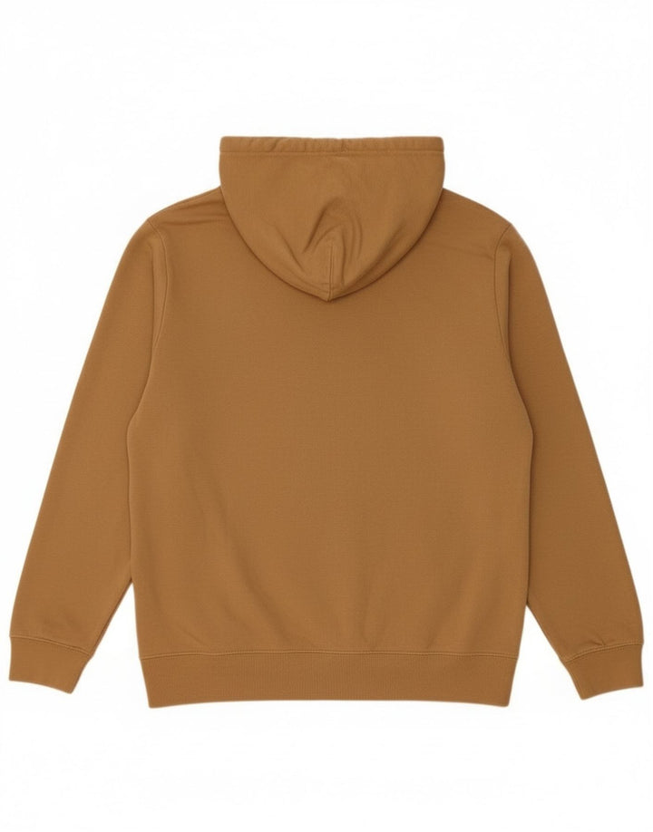Gap Mens Graphic Hoodie Jumper Small Beige Cotton