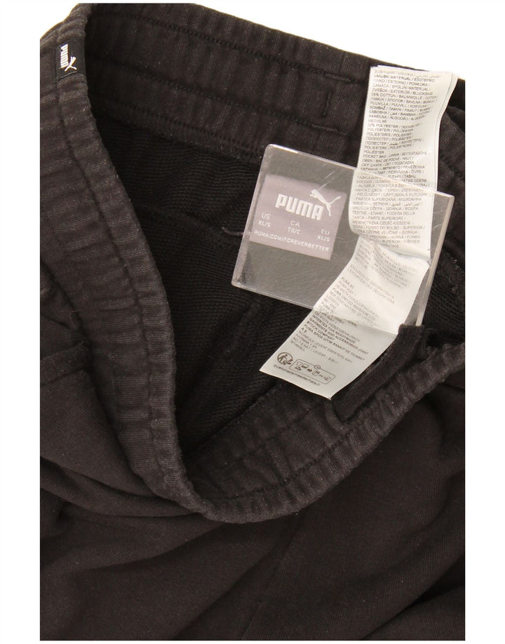 Pantaloni da tuta da uomo Puma XL in cotone nero