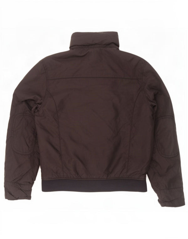 Zara Veste coupe-vent à capuche pour homme UK 40 Large Noir