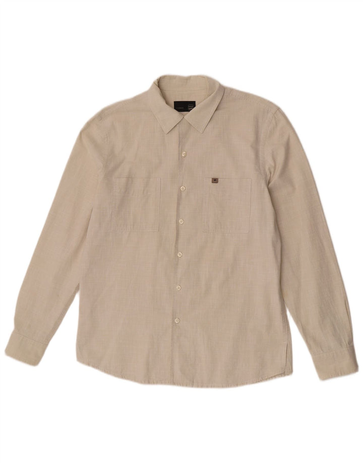 Gas Herreskjorte Medium Beige Bomuld