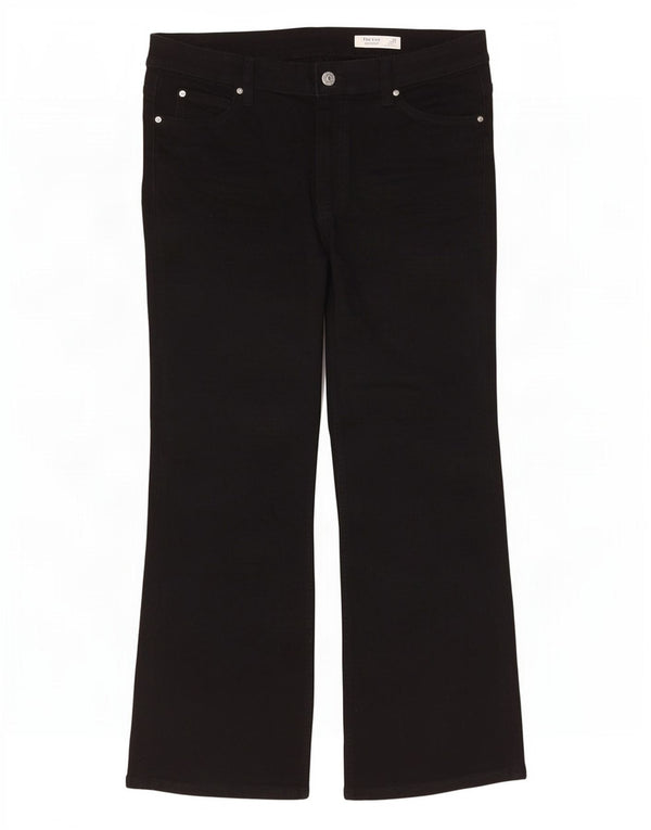 Marks & Spencer Jeans da donna The Eva Crop Bootcut UK 16 Large W36 L27 Nero