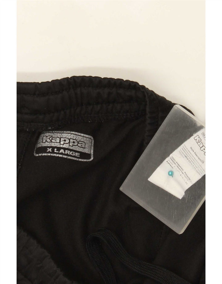 Kappa Mens Tracksuit Trousers Joggers XL Black Polyester