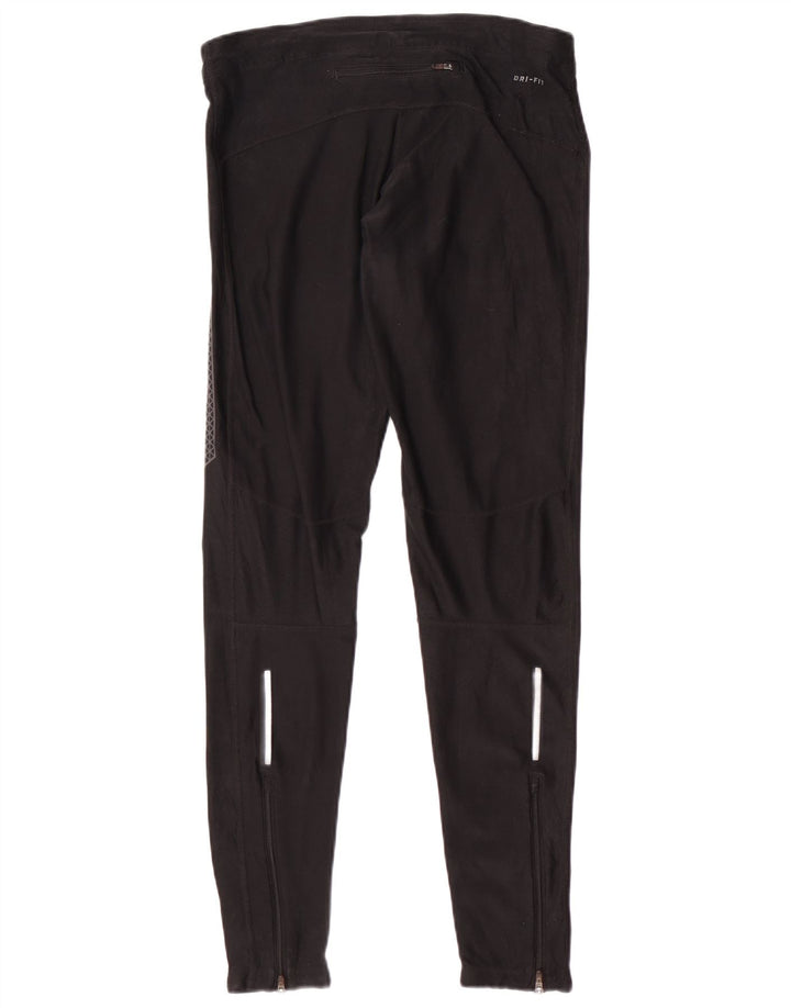Nike Damen Dri Fit Leggings UK 12 Medium Schwarz Polyester