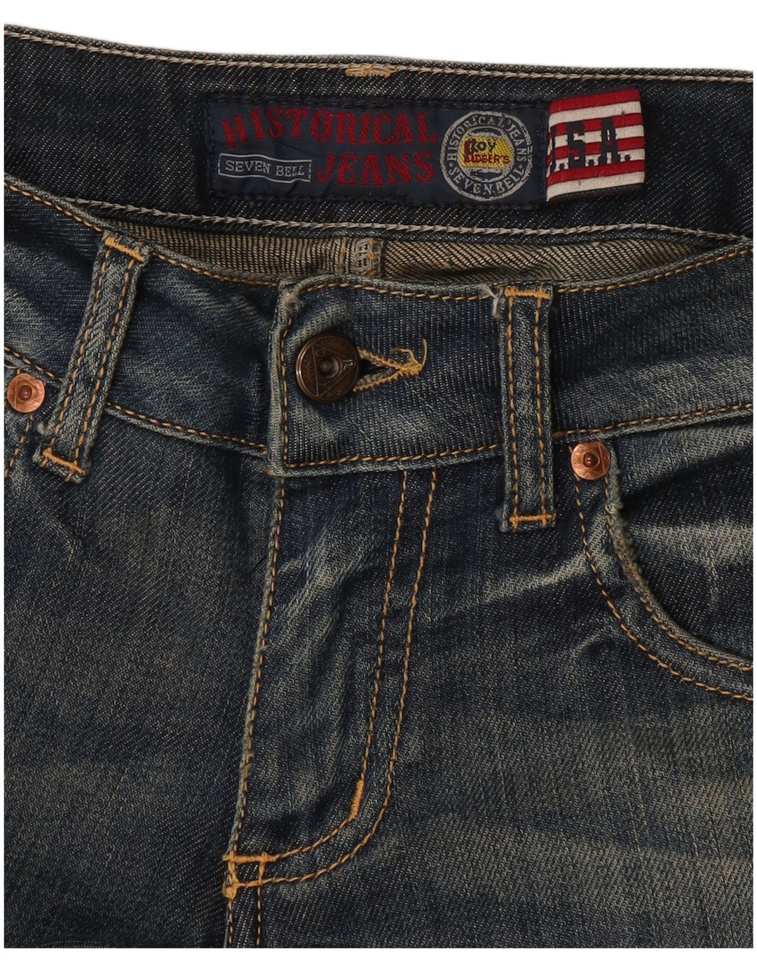 Roy Rogers Womens Straight Jeans W30 L33 Navy Blue