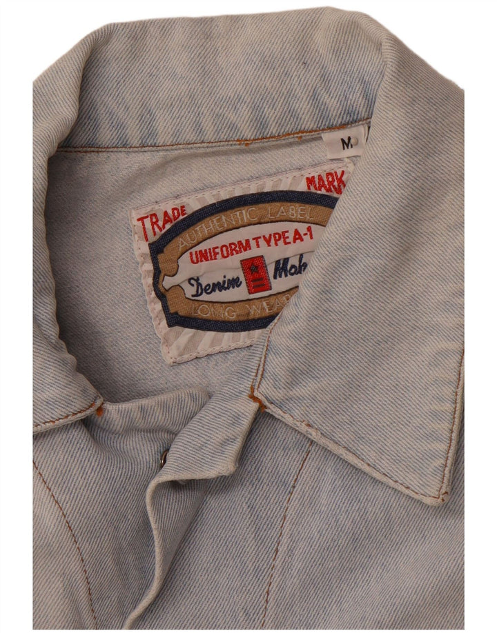 UNIFORM Mens Denim Jacket UK 38 Medium Blue