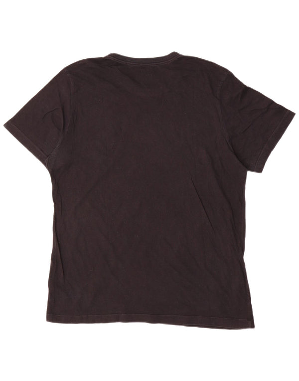 Nike Mens Graphic T-Shirt Top Large Black Cotton