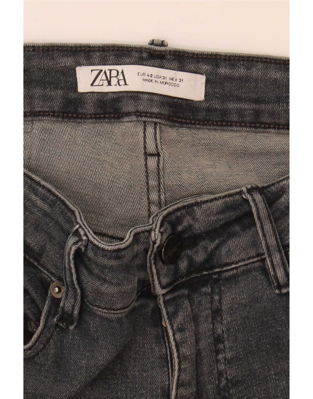 Zara Mens Skinny Jeans EU 40 Medium W31 L29 Grey