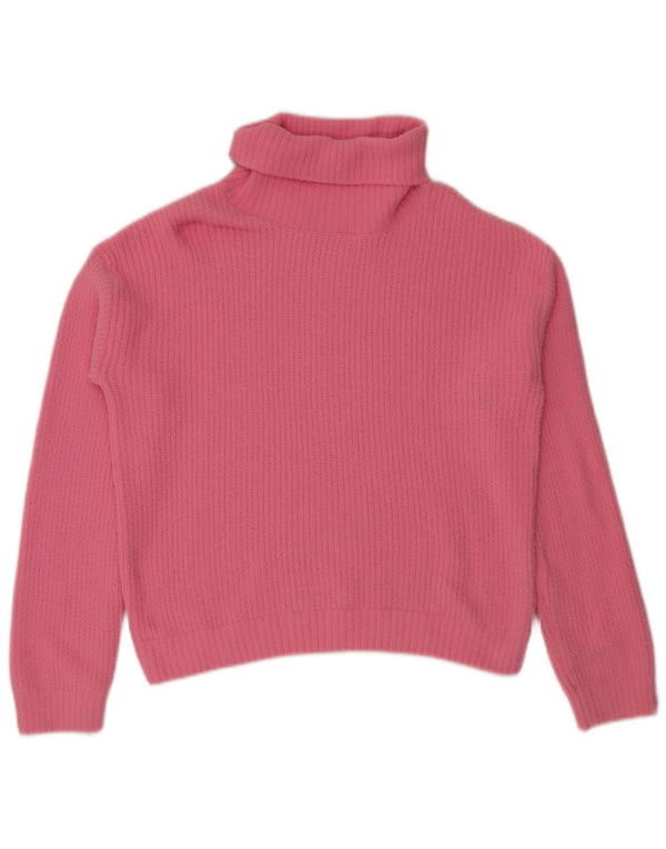 Marks & Spencer Rollkragenpullover für Mädchen, 13–14 Jahre, Rosa, Polyamid