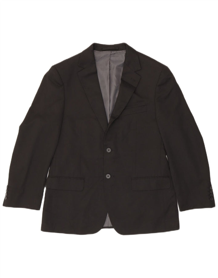Marks & Spencer Herre Short 2 Button Blazer Jacket UK 40 Medium Black