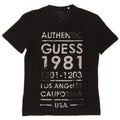 Guess Herren-T-Shirt mit Grafik, mittelgroß, Schwarz