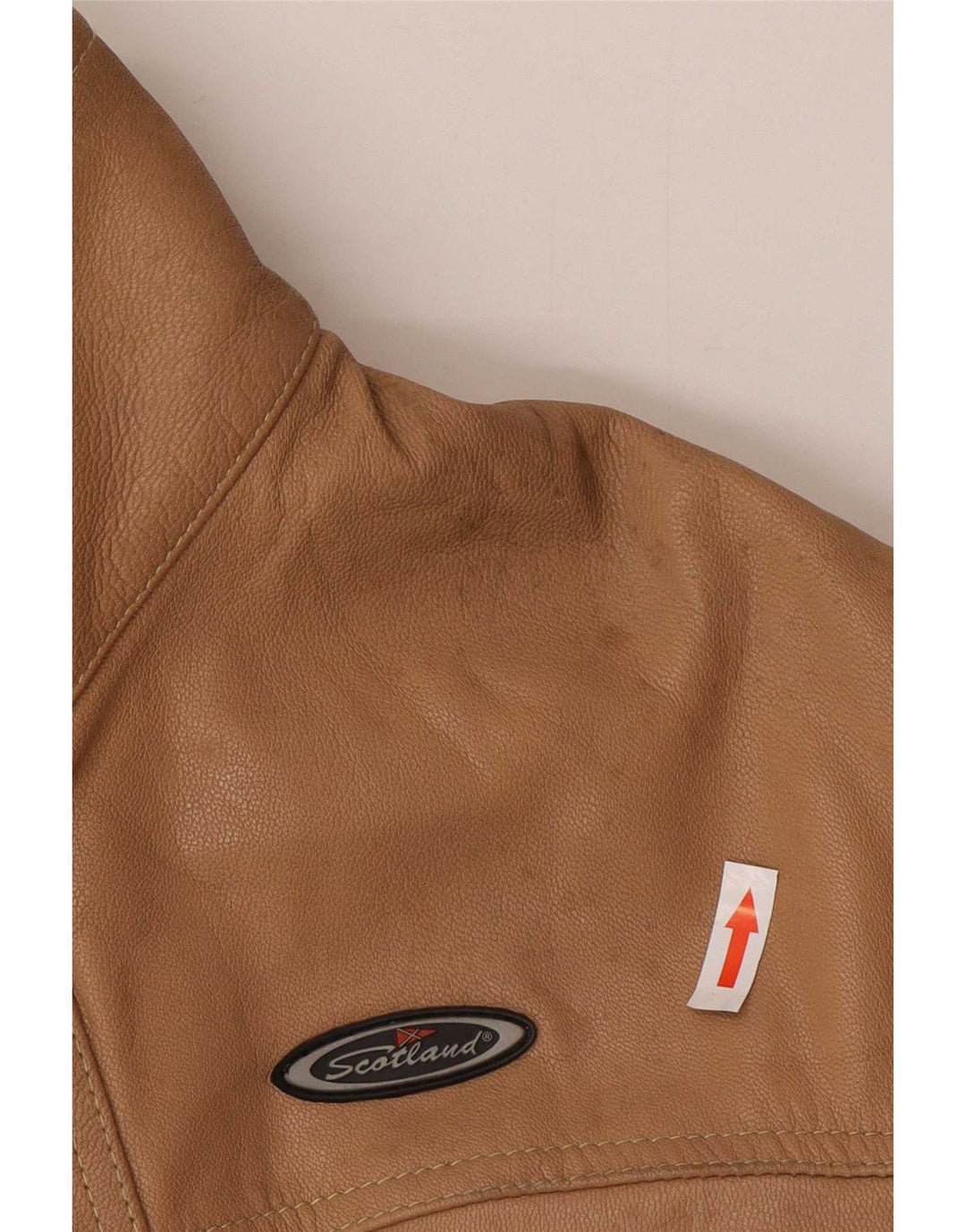 Vintage Mens Leather Jacket Small Brown