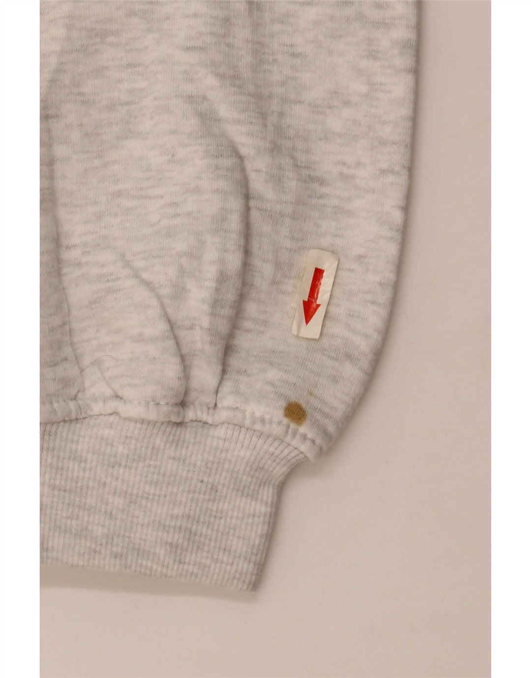 Zara Womens Crop Oversized Sweatshirt Jumper UK 10 Small Grey Flecked