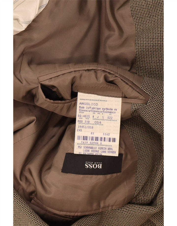 Hugo Boss Veste Blazer 3 Boutons Homme EU 54 2XL Gris Laine
