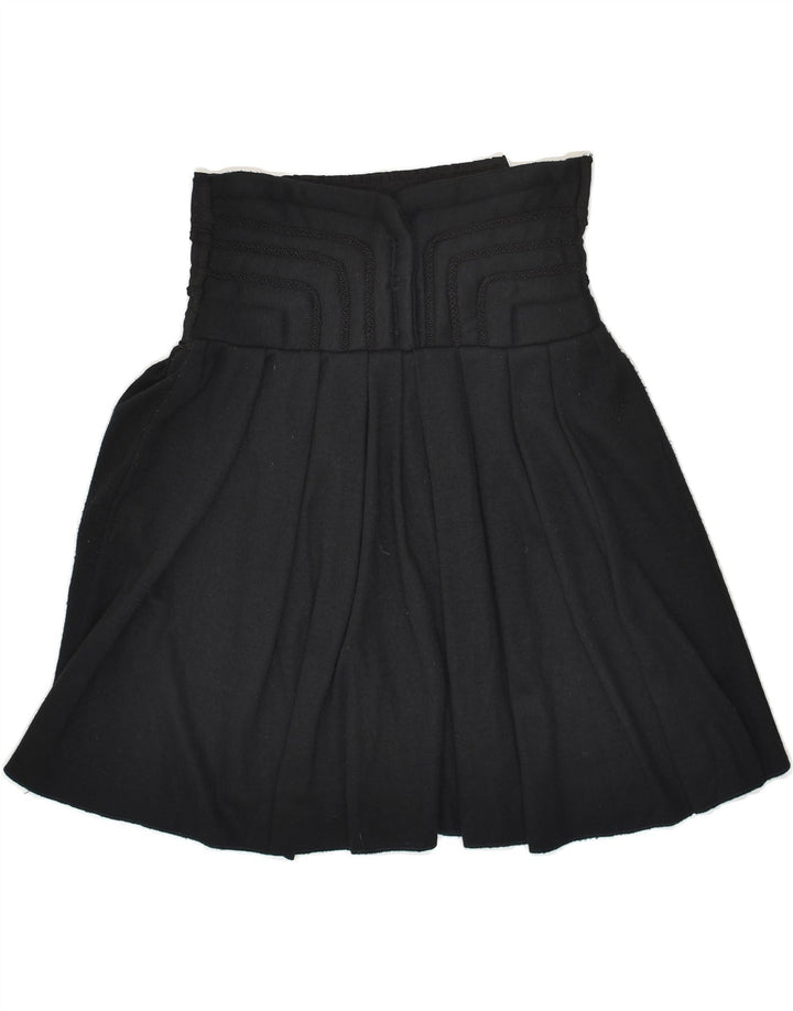 VINTAGE Womens High Waist A-Line Skirt W30 Medium Black | Vintage Vintage | Thrift | Second-Hand Vintage | Used Clothing | Messina Hembry 