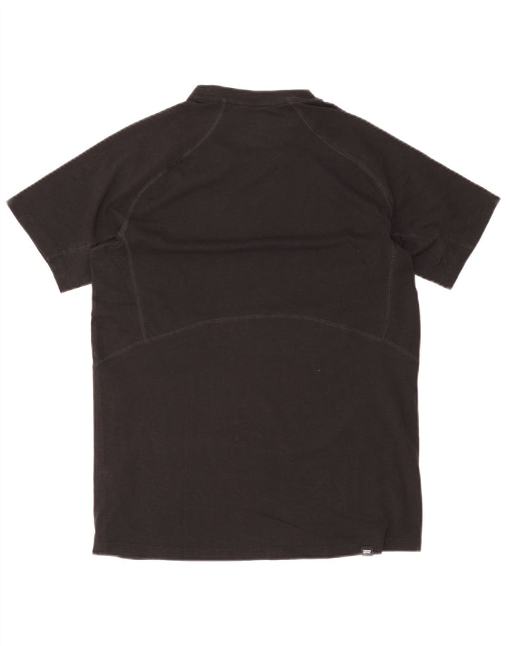 Puma Mens T-Shirt Top Medium Black Cotton