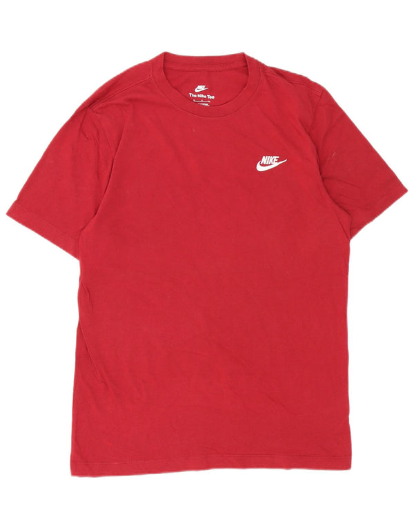 T-shirt Nike da uomo Top Small Borgogna in cotone