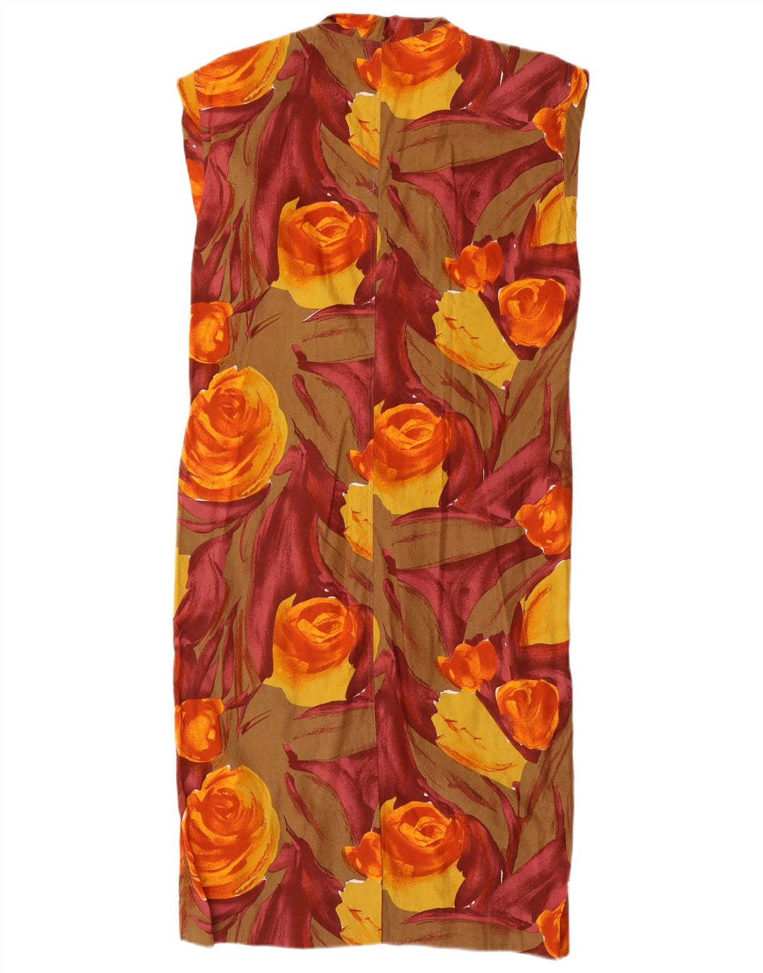 Vintage Womens Sleeveless Shift Dress IT 44 Medium Multicoloured Floral