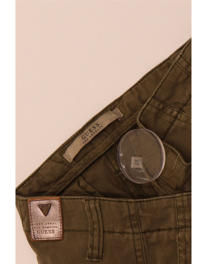 GUESS Womens Slim Chino Trousers W27 L29 Khaki Vintage Guess and Second-Hand Guess from Messina Hembry 