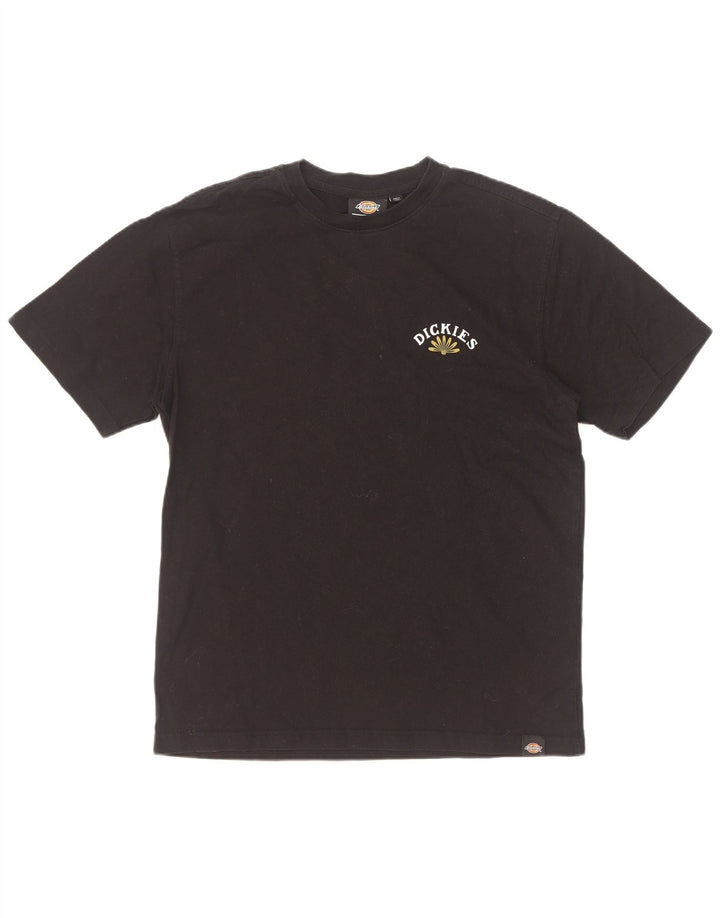 Dickies Mens Graphic T-Shirt Top Small Black Cotton