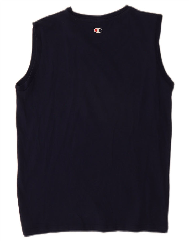 Champion Boys Graphic Vest Top 11-12 Years Large Navy Blue