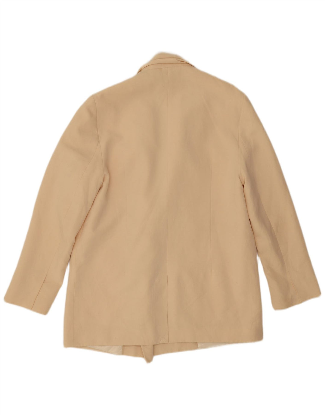 Zara Womens Loose Fit Double Breasted Blazer Jacket UK 14 Medium Beige