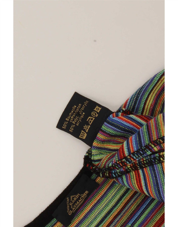Karin Glasmacher Womens Cardigan Sweater UK 14 Medium Multicoloured Striped