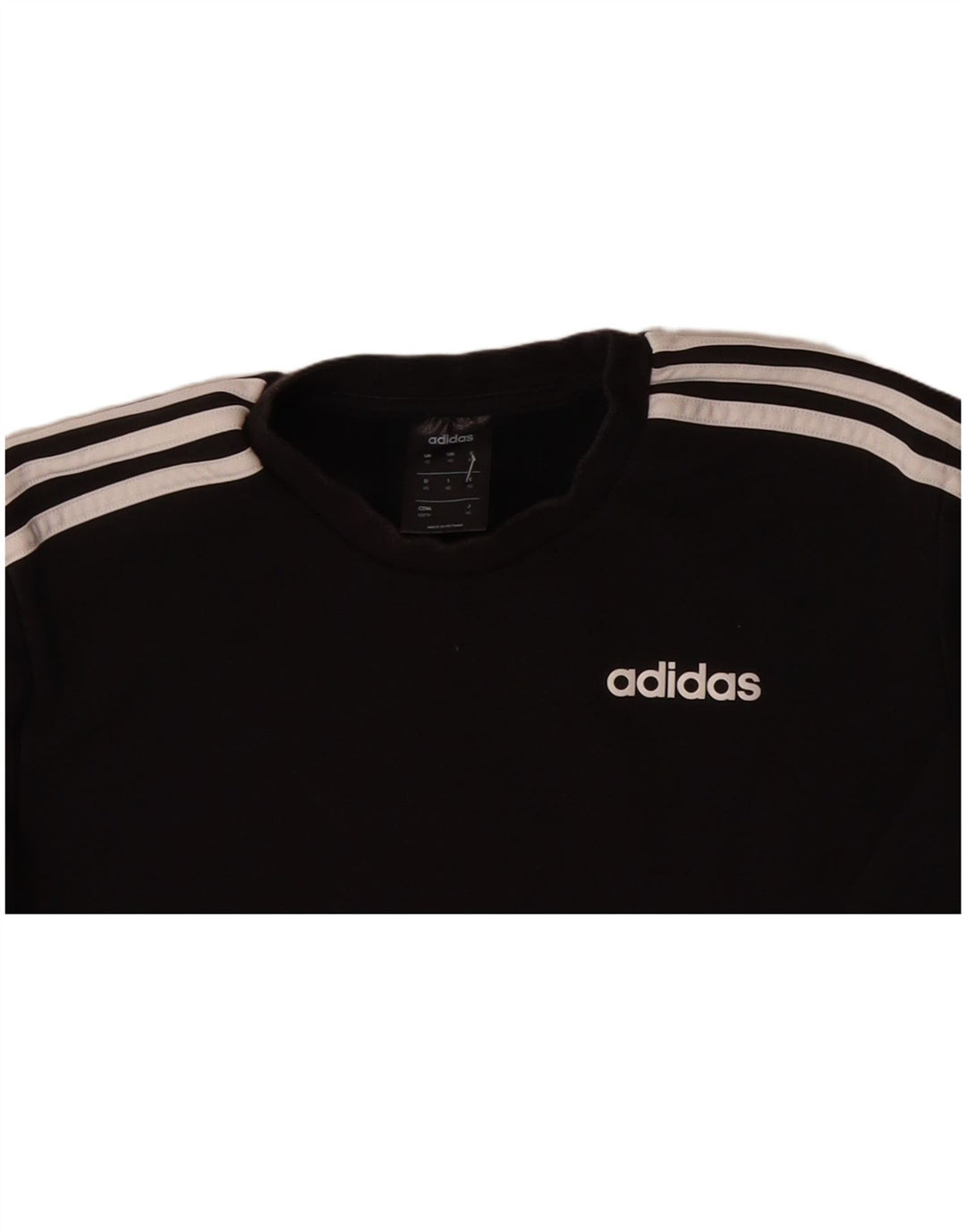 ADIDAS Mens Sweatshirt Jumper XS Black Cotton