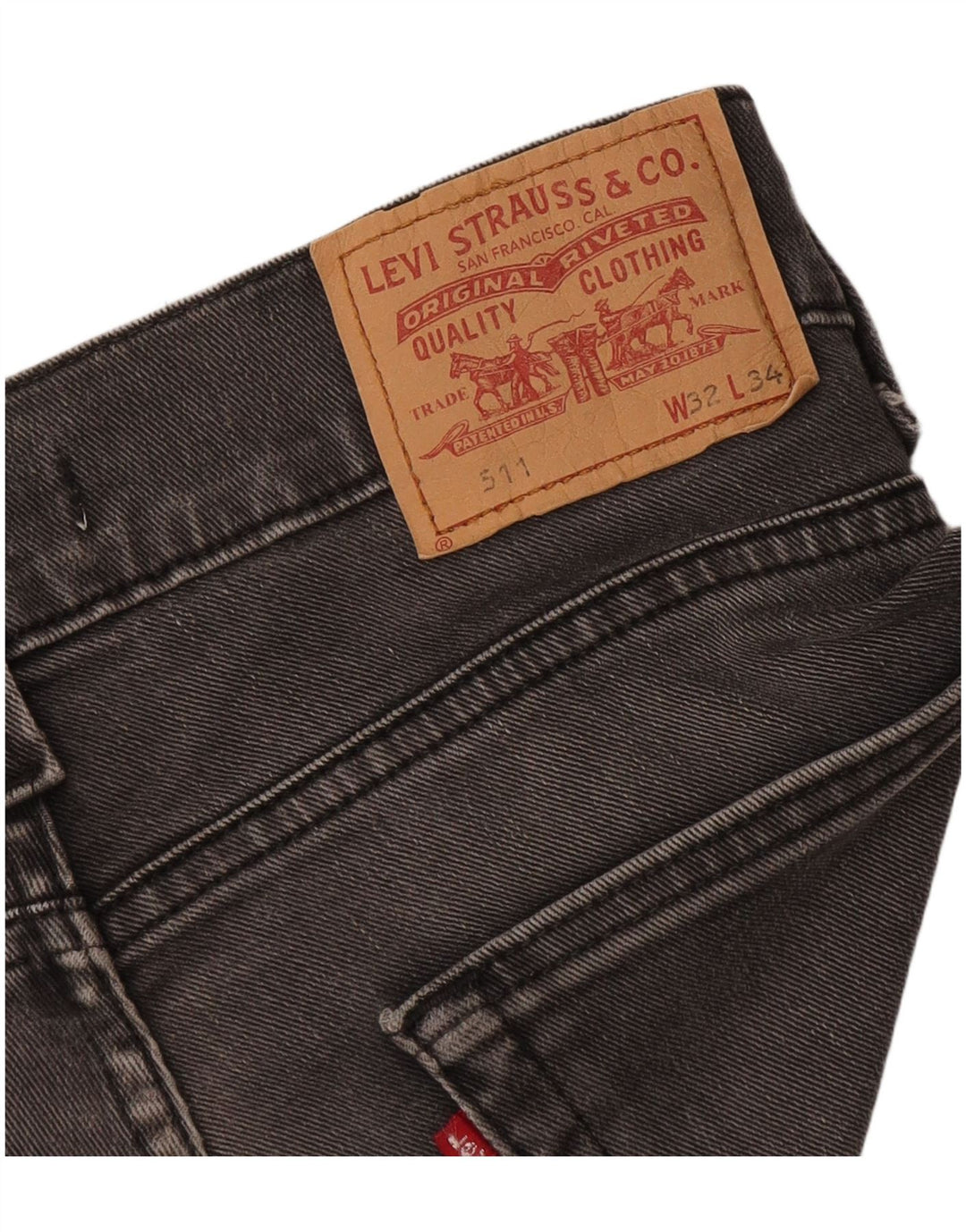 LEVI'S Mens 511 Slim Jeans W32 L30 Grey