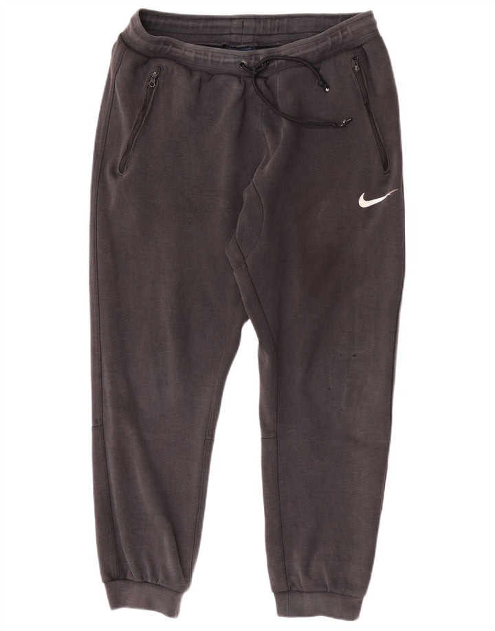 Nike Mens Crop Tracksuit Trousers Joggers Medium Grey Cotton