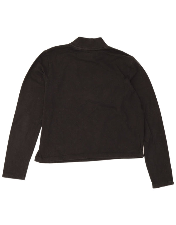 Puma Haut court graphique à manches longues pour femme UK 12 Noir moyen