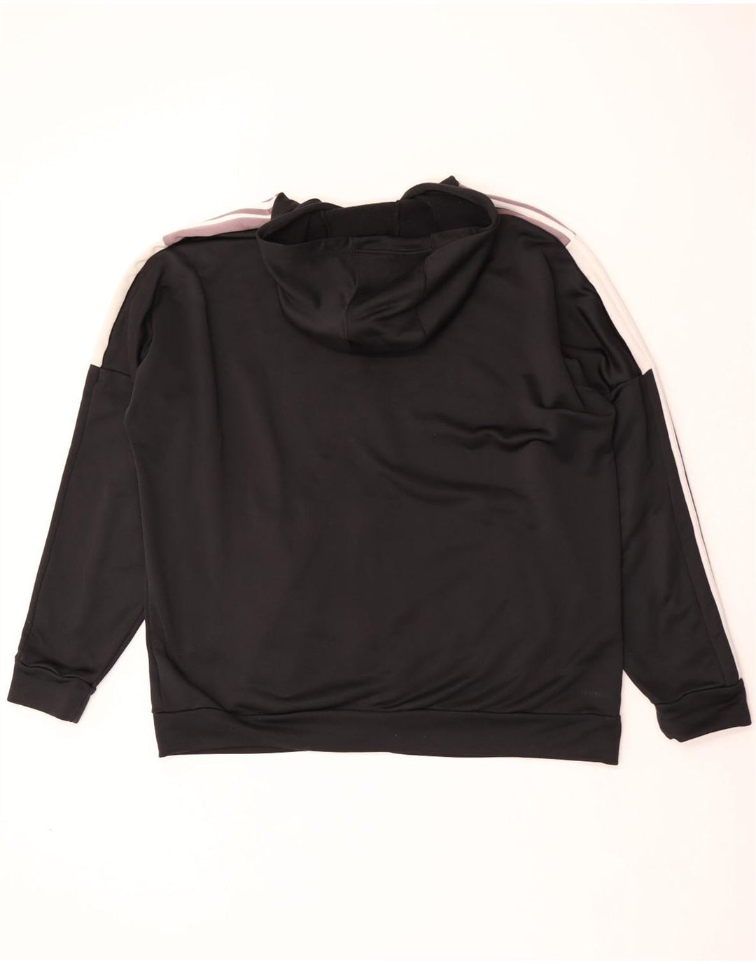 Adidas Mens Zip Hoodie Sweater 2XL Black Polyester